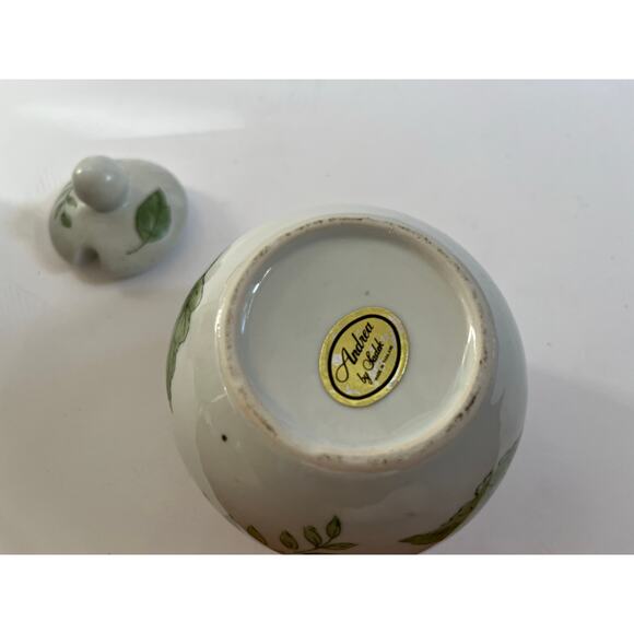 Andrea by‎ Sadek leaf pattern sugar and creamer RARE No chips or cracks - Picture 4 of 6